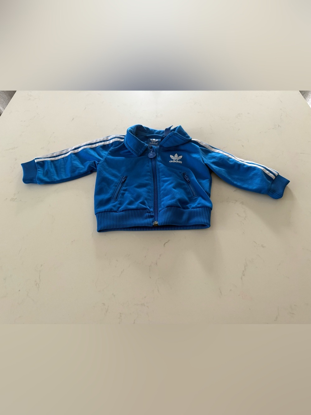 Vintage adidas Infant Superstar Track Jacket Blue Baby 6M